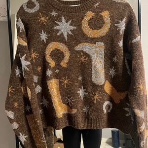 Zara Western Knit Sweater